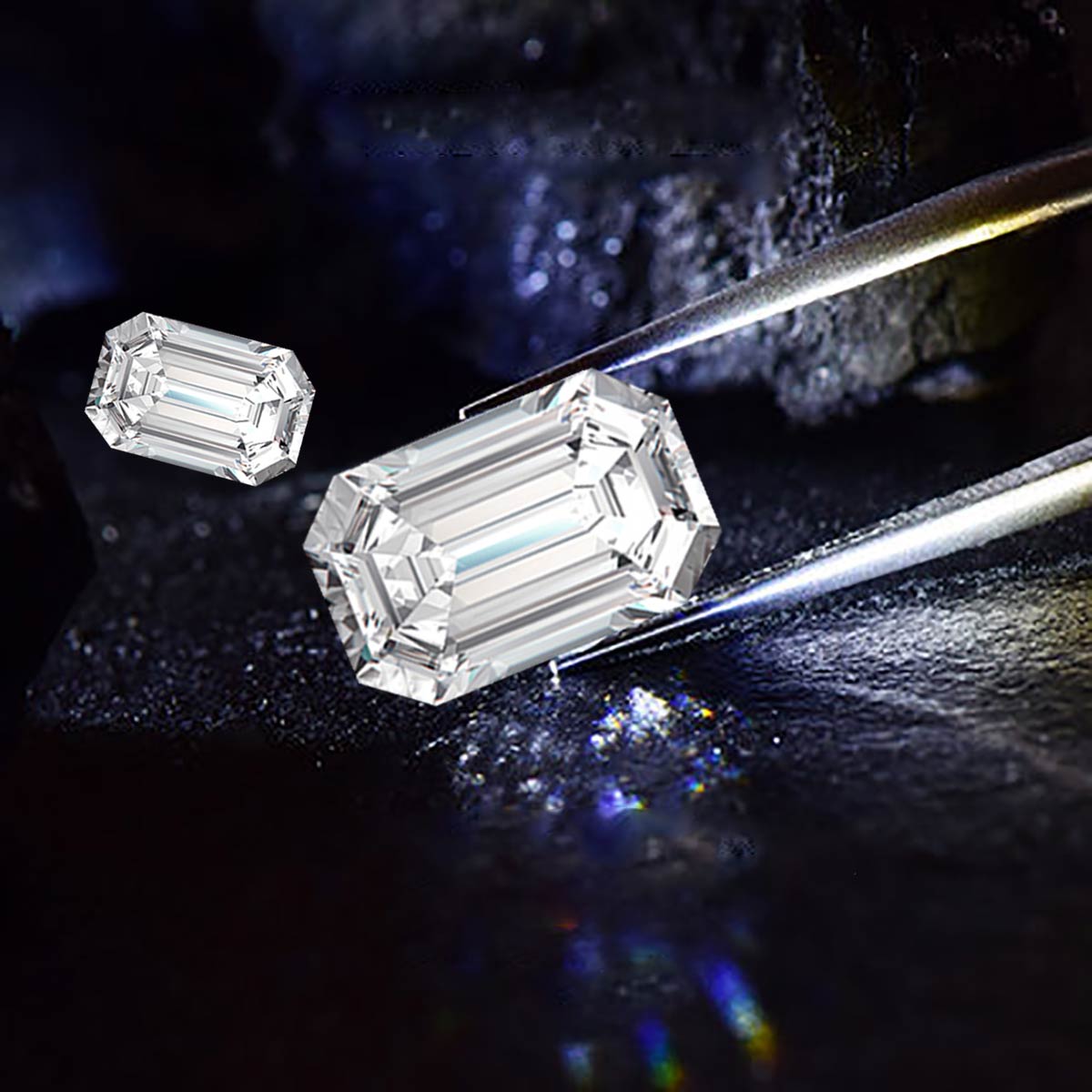 ޶  ̾Ƹ    ̻糪Ʈ 0.2ct-10ct D ÷ VVS1 н ̾Ƹ ׽, ǰ  ־